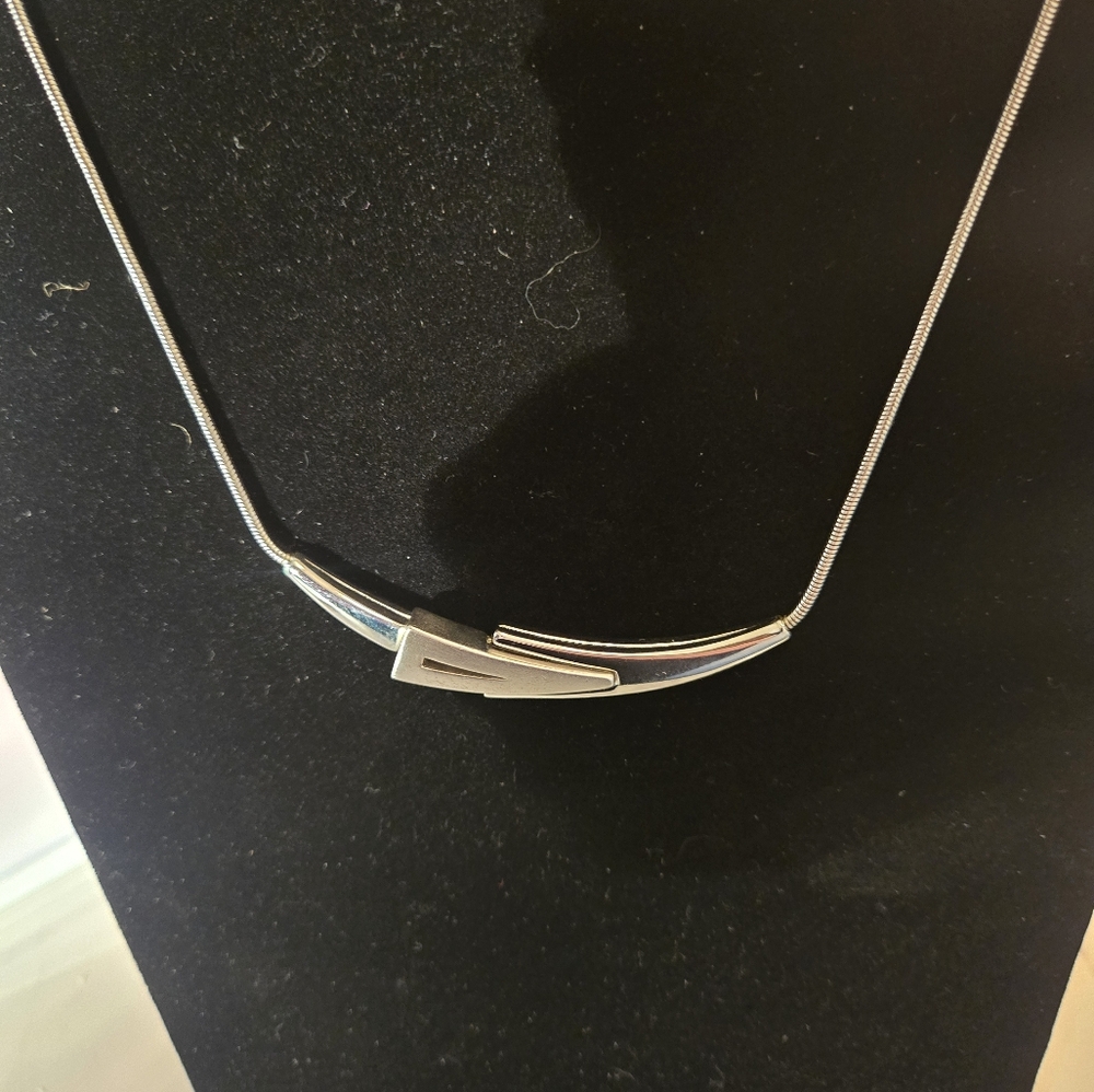 Givenchy Elegant Silver Statement Necklace - image 5